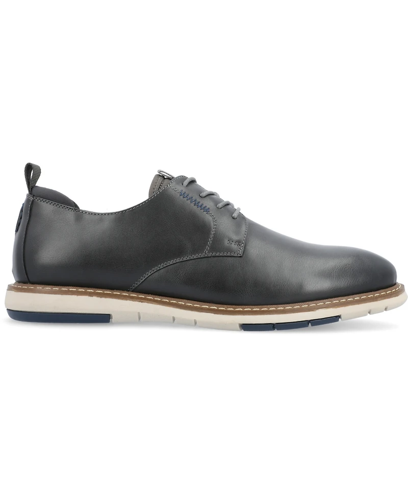 Vance Co. Men's Thad Tru Comfort Foam Lace-Up Round Toe Hybrid Dress Shoe