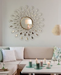 Empire Art Direct 'Flower Burst' Bling Round Wall Mirror, 36" x 36"