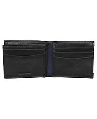 Nautica Men's Logo Rubber Leather Bifold Wallet