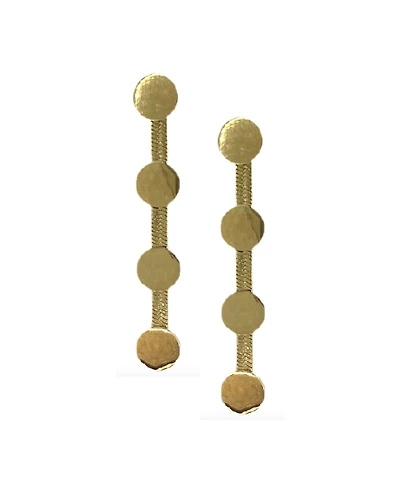 Accessory Concierge Women's Herringbone Station Drop Earrings