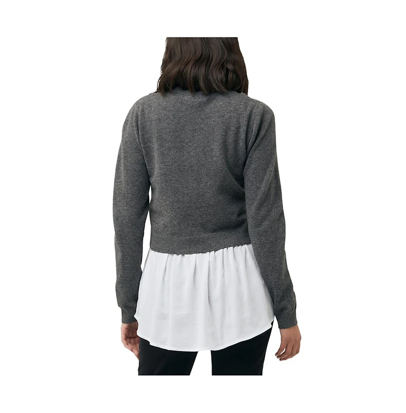 Ripe Maternity Maternity Sandy Detachable Nursing Knit Charcoal Marle