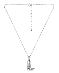 Giani Bernini Cubic Zirconia Cowboy Boot Pendant in Sterling Silver