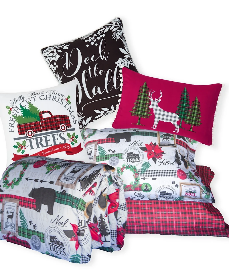 Southshore Fine Linens Merry Town Christmas Reversible 6-Pc. Comforter Set