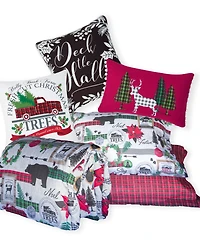 Southshore Fine Linens Merry Town Christmas Reversible 6-Pc. Comforter Set