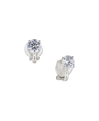 Eliot Danori Rhodium Plated Clip Earrings, Created for Macy's