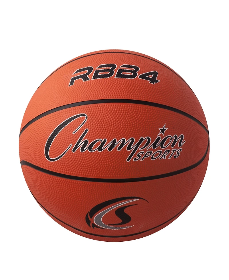 Champion Sports Intermediate Rubber Basketball, Set of 2