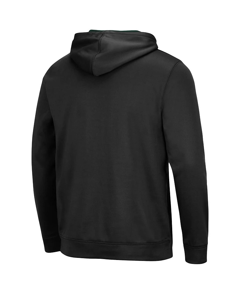 Colosseum Men's Michigan State Spartans Slash Stack 2.0 Pullover Hoodie