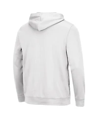 Men's Colosseum White Miami Hurricanes Lantern Pullover Hoodie