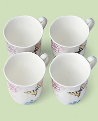 Lenox Butterfly Meadow Hydrangea Mugs, Set of 4