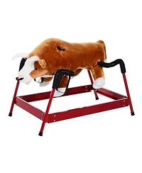 Qaba Kids Spring Rocking Horse for Kids, Bull