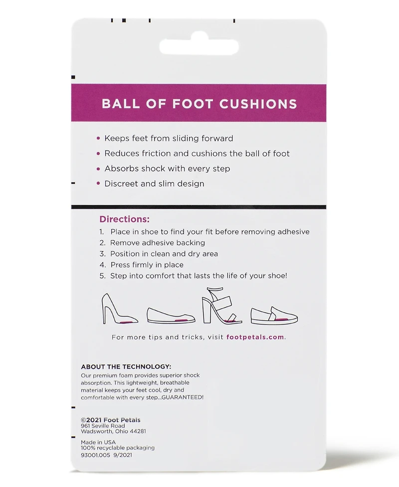 Foot Petals Ball of Cushions 3 Pack