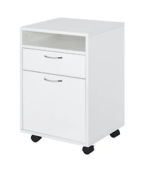 Homcom Rolling File Storage Cabinet Document Shelf Drawer Home Office