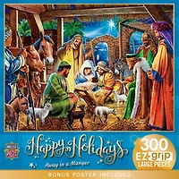 MasterPieces Happy Holidays - Away in a Manger 300 Piece Ez Grip Puzzle