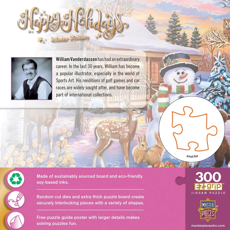 MasterPieces Happy Holidays - Winter Visitors 300 Piece Ez Grip Puzzle