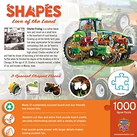MasterPieces Contours Love of the Land 1000 Piece Shaped Jigsaw Puzzle