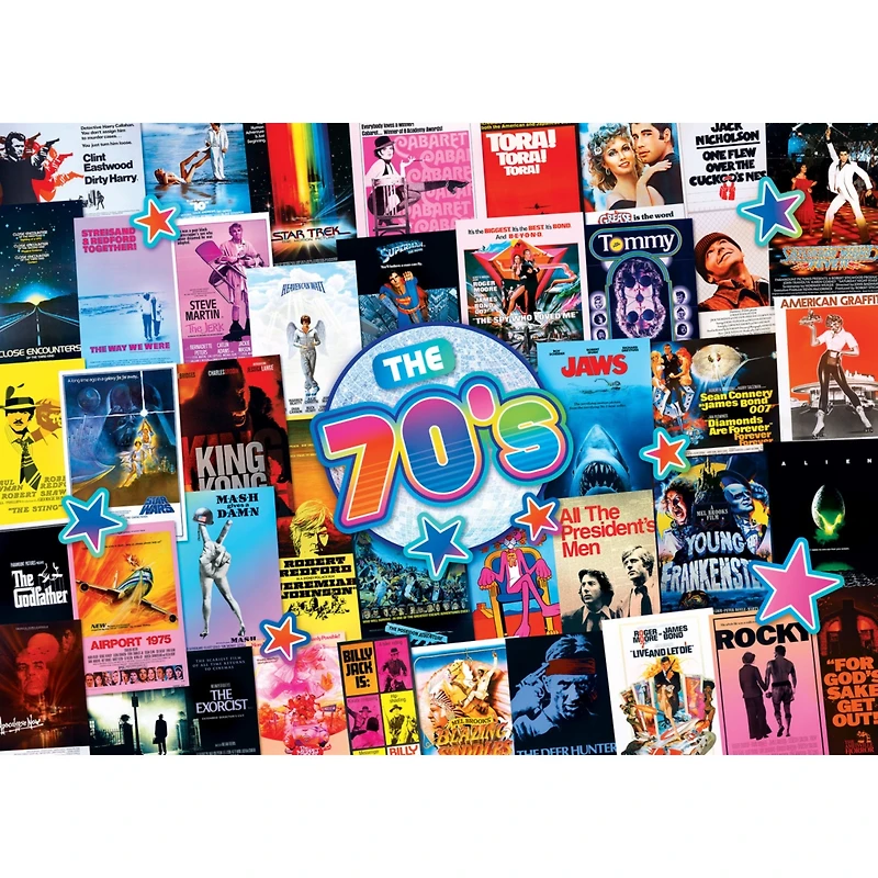 Masterpieces 70's Blockbusters 1000 Piece Jigsaw Puzzle for Adults