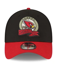 Men's New Era Black, Cardinal Arizona Cardinals 2022 Salute To Service 39THIRTY Flex Hat