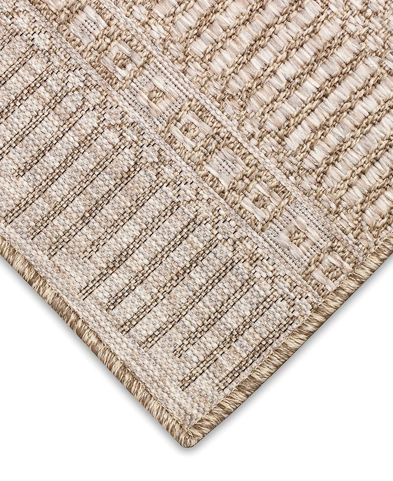Liora Manne' Orly Stripe 1'11" x 7'6" Runner Outdoor Area Rug