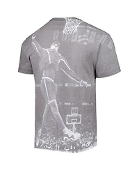 Men's Mitchell & Ness Brent Barry Gray La Clippers Above The Rim Sublimated T-shirt