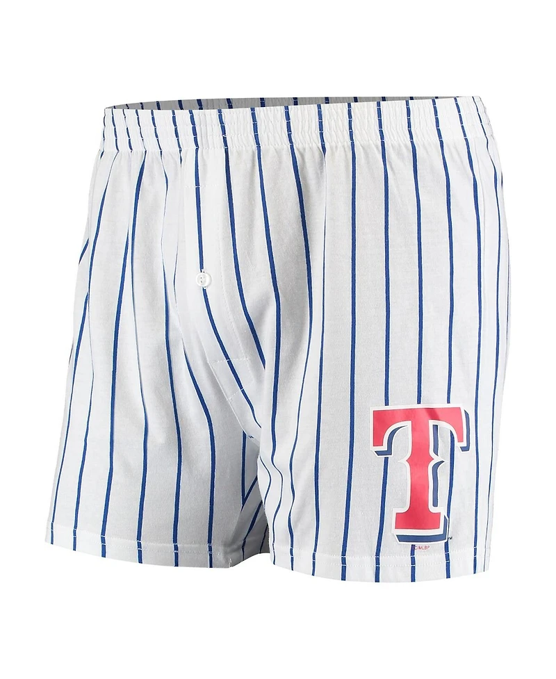 Men's Concepts Sport White Texas Rangers Vigor Boxer Shorts