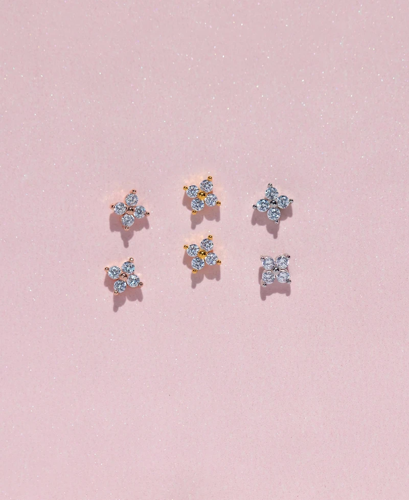 Girls Crew Women's Teeny Tiny Clear Cluster Studs