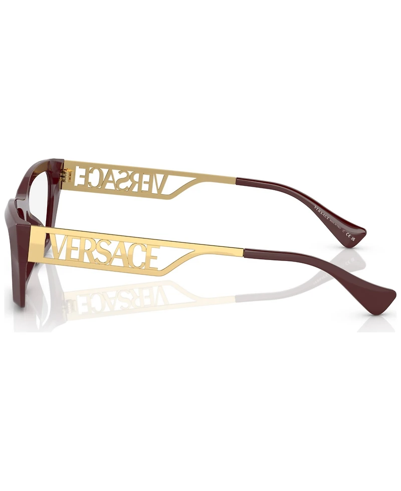 Versace Women's Irregular Eyeglasses, VE3327U53-x