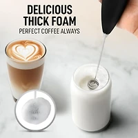 Double Whisk Milk Frother With Stand