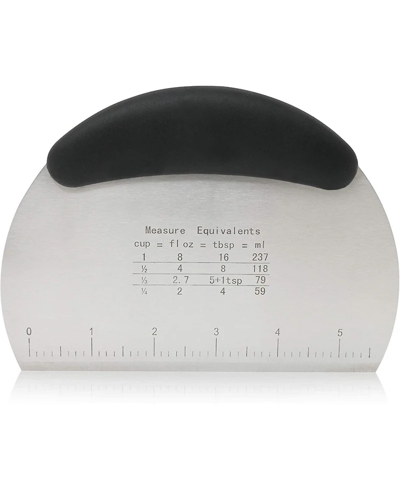 Zulay Kitchen Multi-purpose Bench Scraper And Chopper - Round
