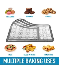 Macaron Silicone Baking Mats 4-Pc