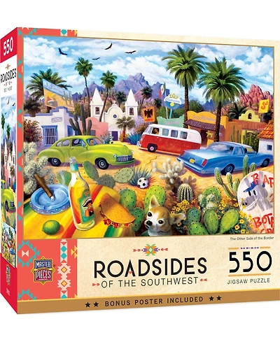 Masterpieces Roadsides of the Southwest - Other Side of the Border 500 Piece Jigsaw Puzzle