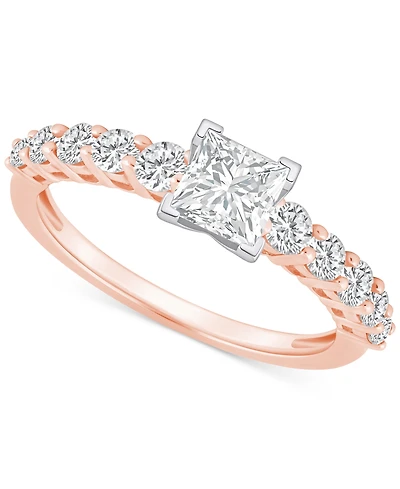 Diamond Princess Engagement Ring (1 ct. t.w.) 14k Gold