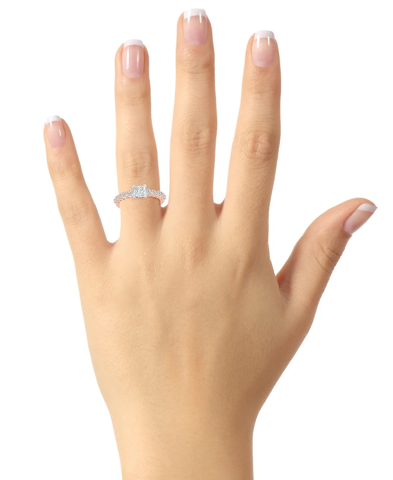 Diamond Princess Engagement Ring (1 ct. t.w.) 14k Gold
