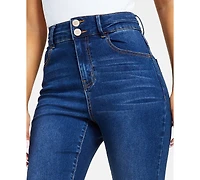 Dollhouse Curvy High Rise Double Button Skinny Jeans