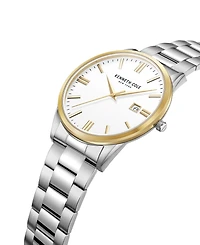 Kenneth Cole New York Men's Modern Classic Silver-Tone Stainless Steel Bracelet Watch 42mm