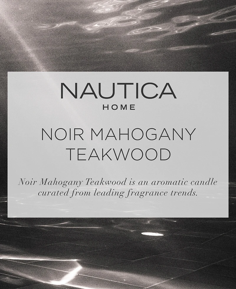 Nautica Noir Mahogany Teakwood Candle, 14.5 oz.