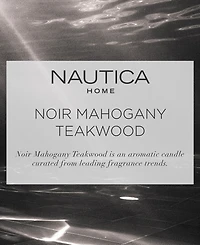 Nautica Noir Mahogany Teakwood Candle, 14.5 oz.