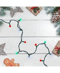 Northlight 50 Count Led G12 Berry Christmas Lights With Wire, 15.9'
