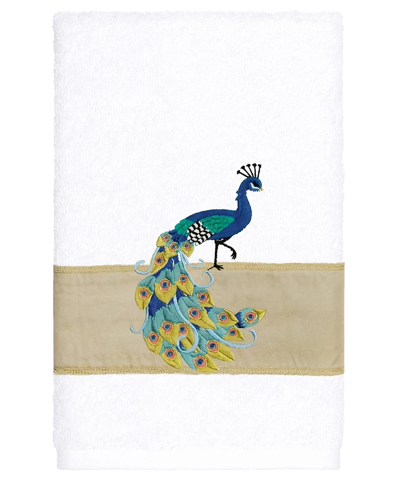 Linum Home Turkish Cotton Penelope Embellished 2-Pc. Hand Towel Set