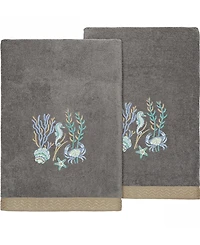 Linum Home Turkish Cotton Aaron Embellished -Pc. Bath Towel Set