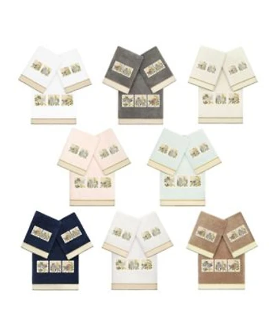 Linum Home Turkish Cotton Belinda Embellished Bath Towel Sets