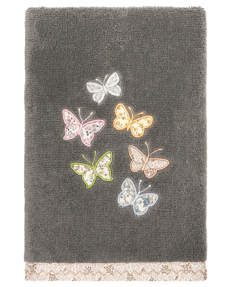 Linum Home Turkish Cotton Mariposa Embellished -Pc. Bath Towel Set