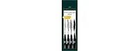 Set Of 4 Black Pitt Artist Wallet Set with Assorted Nibs by Faber Faber-Castell Usa Inc.