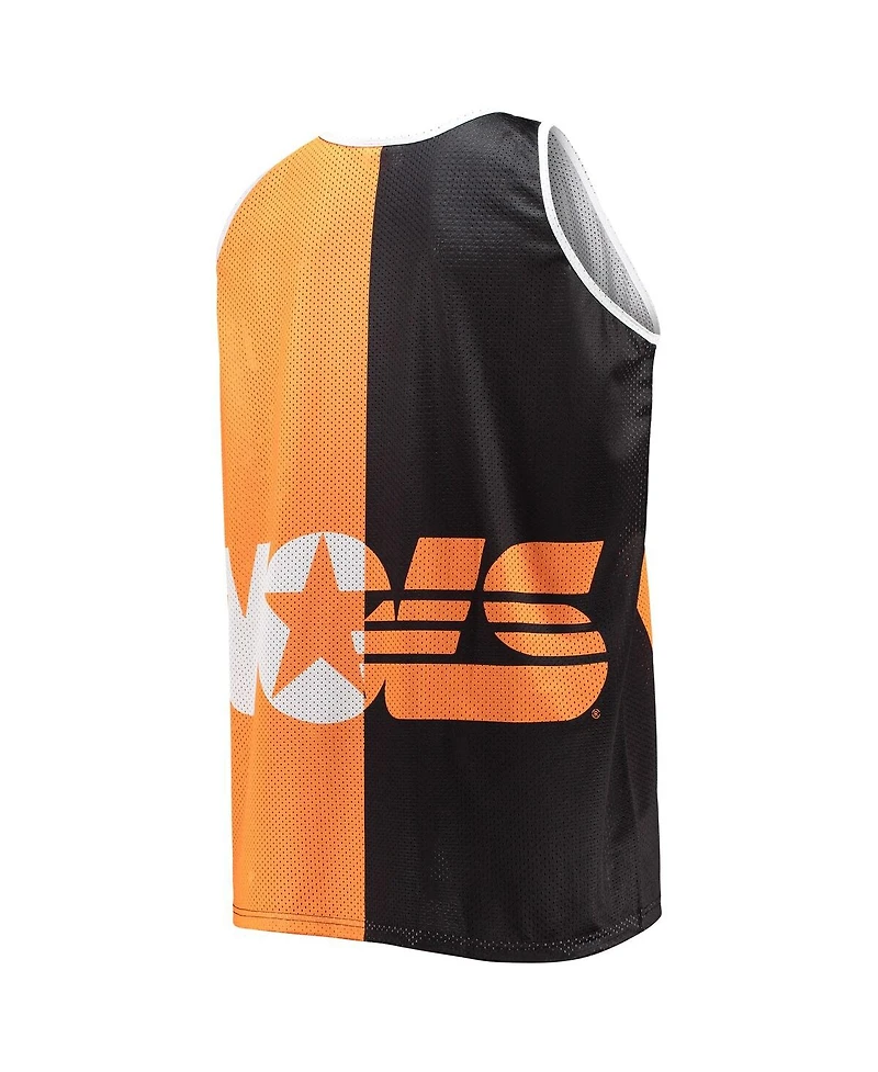Men's Mitchell & Ness Peyton Manning Black, Tennessee Orange Tennessee Volunteers Sublimated Player Big and Tall Tank Top
