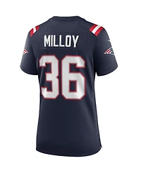 Women's Nike Lawyer Milloy Navy New England Patriots Game Retired Player Jersey