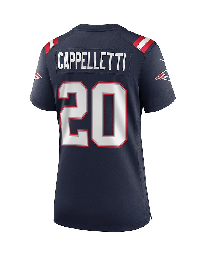 Women's Nike Gino Cappelletti Navy New England Patriots Game Retired Player Jersey