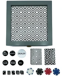 Areyougame Deluxe Poker Set, 113 Piece