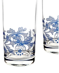 Spode Blue Italian Highball Glasses, Set of 4