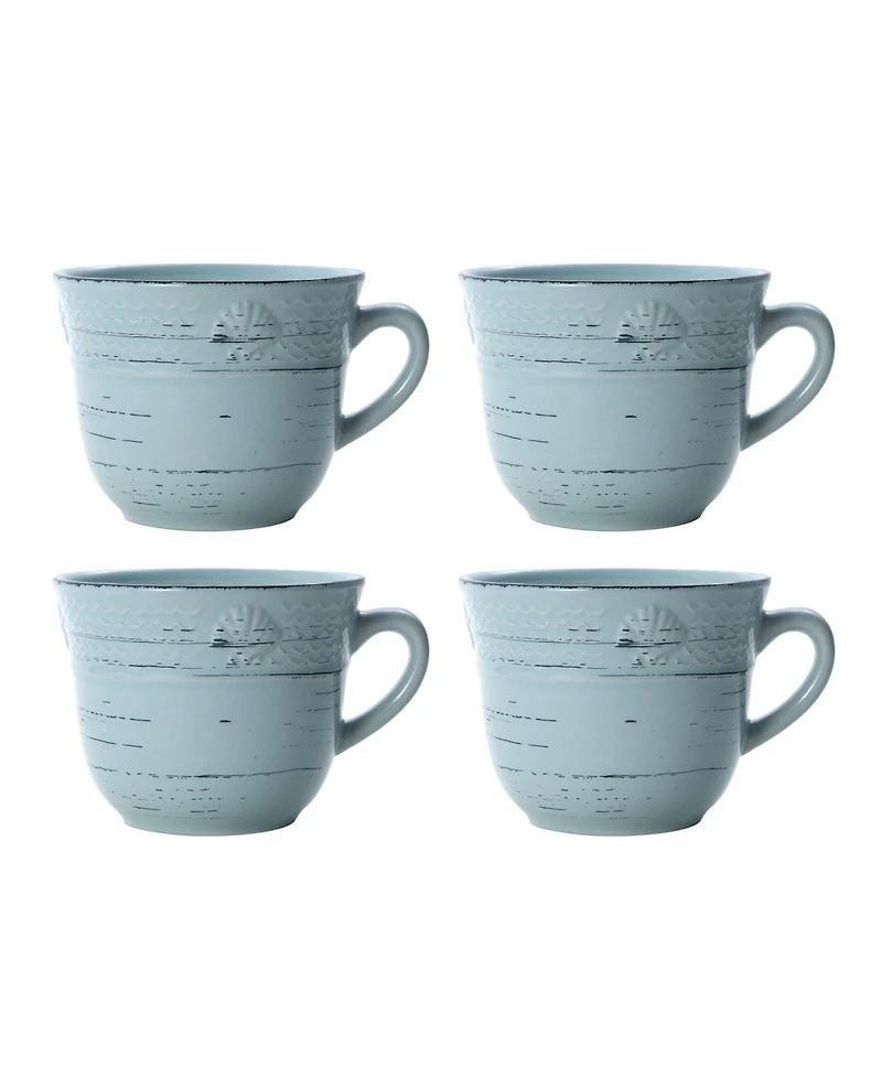Pfaltzgraff Trellis Coastal 16-pc Dinnerware set, Service for 4