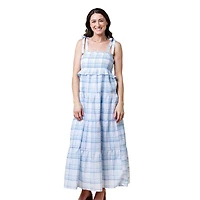 Hope & Henry Women's Smocked Tiered Dress