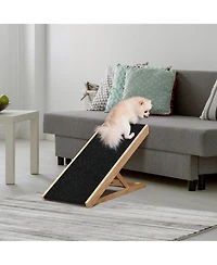 Pet Ramp Foldable Adjustable Bed Steps for Dogs & Cats